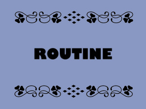 routine poster routine poster
